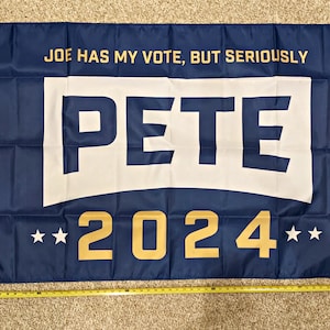 Buttigieg ENVÍO GRATIS Alcalde Rainbow 2024 Biden Harris Blue Igualdad LGBT Gay Cartel Signo 3x5'
