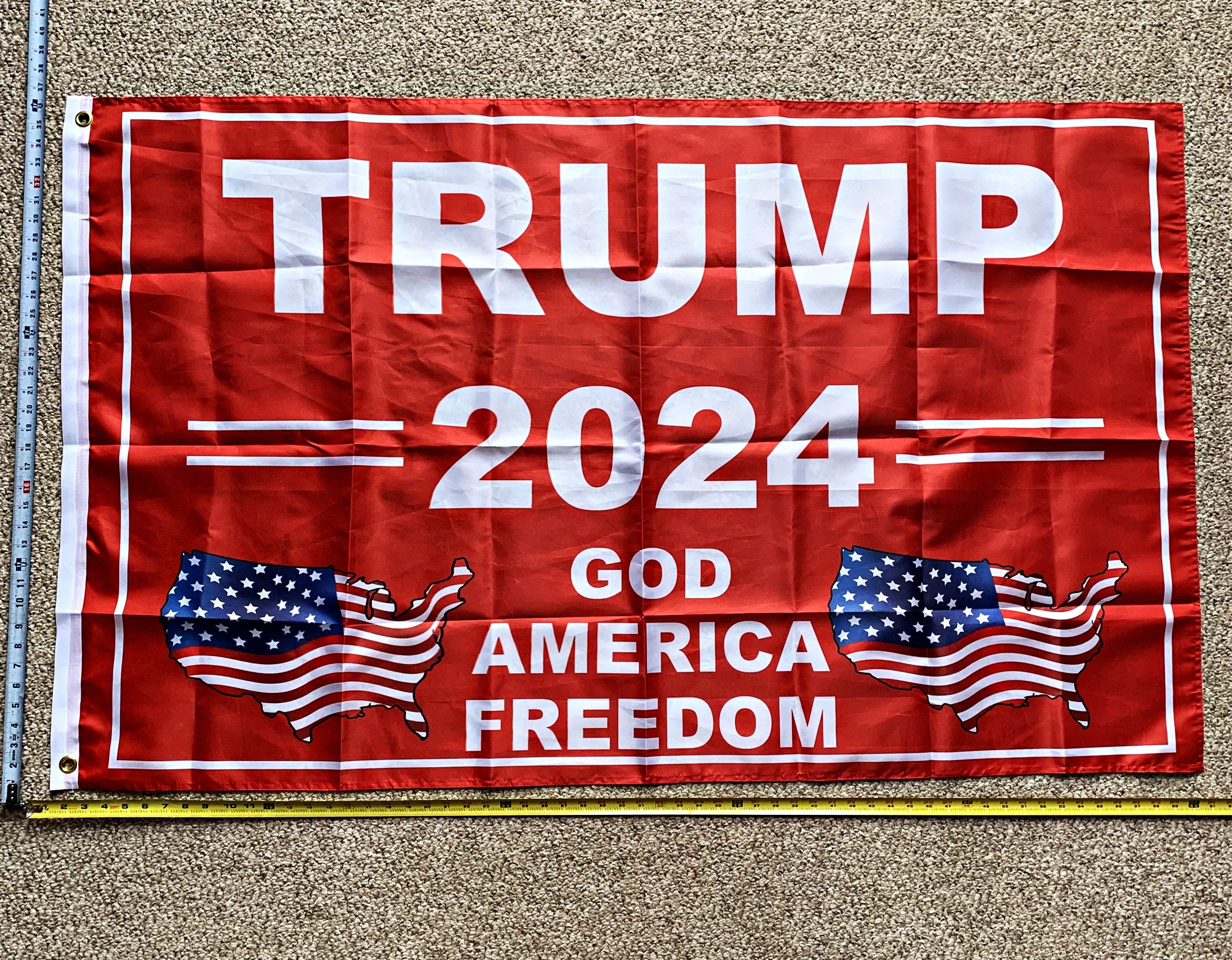 Donald Trump Flag FREE SHIPPING 2024 Don Jr Ivanka Impeach Biden R 2024