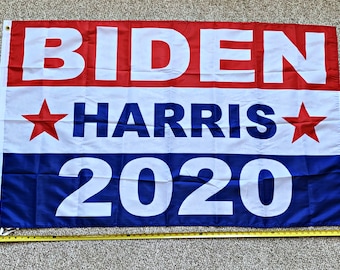 Joe Biden Flag FREE SHIPPING Biden Harris Block USA 2020 Poster Sign 3x5'