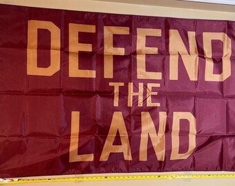 Cleveland Defend The Land Flag FREE SHIP Browns Cavs Guardians Dawg Pound LeBron James Man Cave College Beer America Usa Sign Poster 3x5'