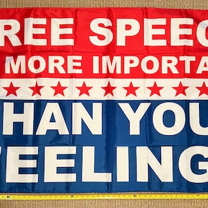 Donald Trump Flag FREE SHIPPING Freedom Of Speech Let's Go Brandon USA Republican Bring Back Trump Save America Desantis Sign Poster 3x5'