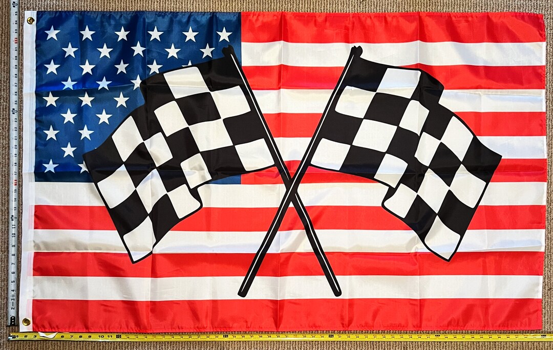 Racing Checkered Flag FREE SHIPPING American Checkered Dale Racing Race ...