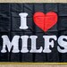 MILF Flag FREE SHIPPING I Heart Milfs Black Mom Dad Bod College Dorm Women Busch Light Bud Claw Twisted Trump Sign Poster 3x5' 