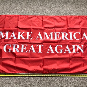 Donald Trump FREE SHIPPING 3x5&#39; Flag MAGA Red Make America Great 2020