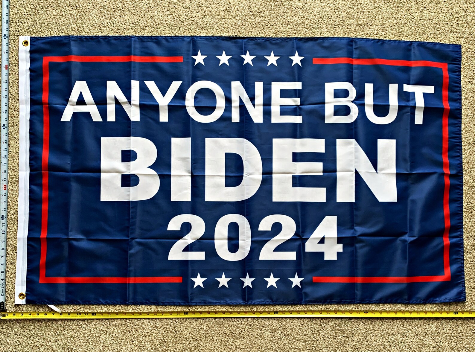 Donald Trump Flag FREE SHIPPING Don Jr 2024 Ivanka Anyone But | Etsy