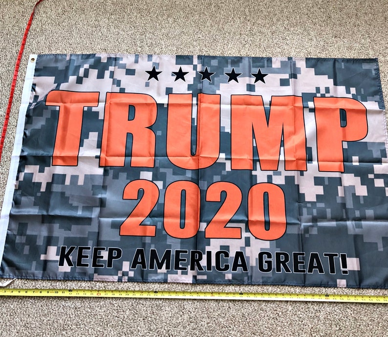 Trump Make America Great Again Bazooka Flag 2020 MAGA Flag Banner One Pres
