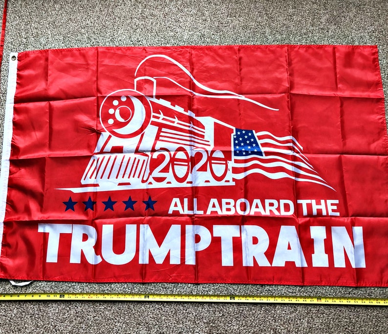 Trump Make America Great Again Bazooka Flag 2020 MAGA Flag Banner One Pres