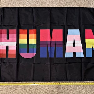 Negro Vidas Importa Bandera GRATIS ENVIO Biden Arco Iris HUMANO Trump Cartel Signo 3x5'