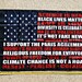 Black Lives Matter Flag FREE SHIPPING Biden Science Is Real USA Trump Poster Sign 3x5'
