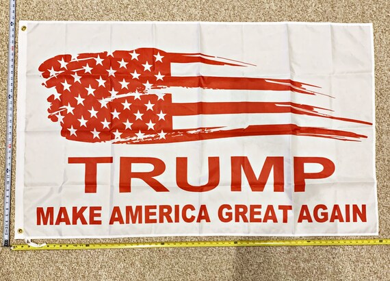 Red Trump 2024 Flag 3x5 Outdoor Double Sided Trump Flags 3x5 Made In The USA Red - Foto 9