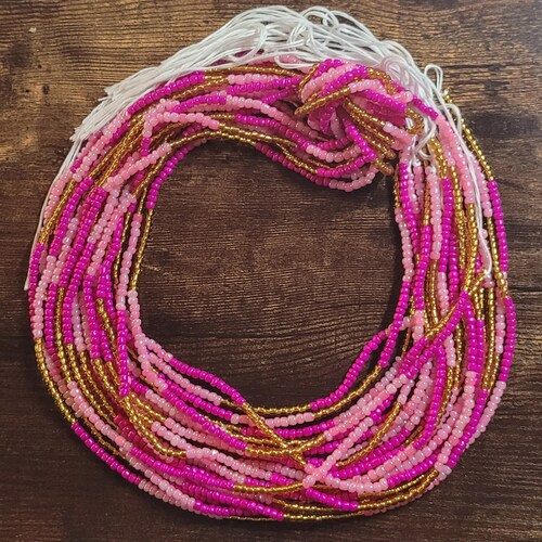 Colorful Beads Permanent Tie on african Waist Beads Belly Etsy