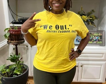 T-shirt We Out, chemises Do it for the culture, chemises culture noires, t-shirts noirs - Independence, chemises histoire des noirs, t-shirts noirs fierté, noir
