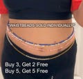 TIE On Waist Beads, Waist Beads, Waist Bead Set, Thread Waist Beads, Waist Chain, Tie On Belly Beads, Waist Beads For Weight Tracking, Gifts
