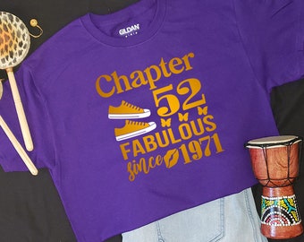 Customizable Chapter Birthday Tshirt, Fabulous Since Tshirt, Birthday Gift T-shirt, Birthday T-shirt, Customizable Chapter Birthday T-shirts