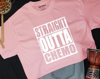 Straight Outta Chemo T-shirt, Cancer Warrior Tee