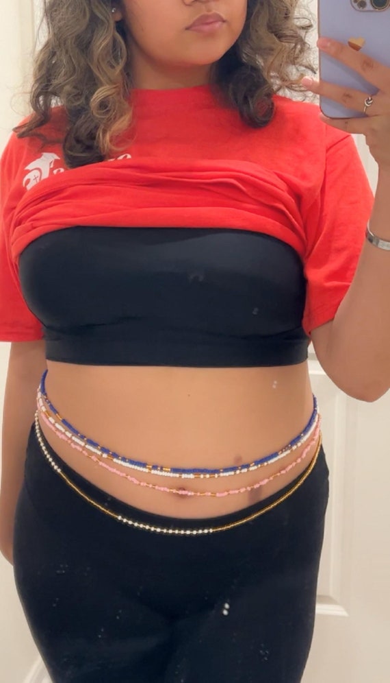 TIE on Waist Beads Waist Beads Waist Bead Set Thread Waist Beads Waist Chain Tie on Belly Beads Waist Beads for Weight Tracking Gifts Etsy