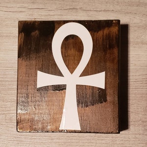 Ankh Handmade Wood Sign