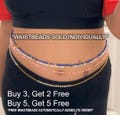 TIE On Waist Beads, Waist Beads, Waist Bead Set, Thread Waist Beads, Waist Chain, Tie On Belly Beads, Waist Beads For Weight Tracking, Gifts