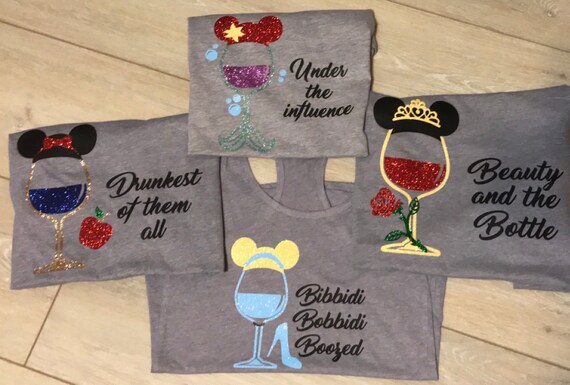 Disney princess drinking outlet shirts