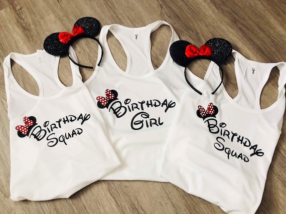 birthday squad disney shirts