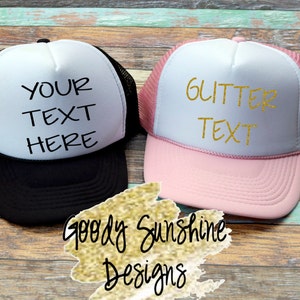 Aangepaste Trucker Hat, gepersonaliseerde hoed, monogram hoed, meisjes reis hoeden, bruid hoed, Squad Hat, zomer hoed, Business logo hoed, aangepaste hoed