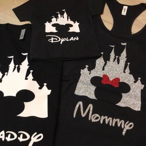 Family Disney Castle shirts, Disney Castle shirts, matching Disney shirts, Castle shirt, Disney Shirts, Family Disney Shirts, Disney Shirts