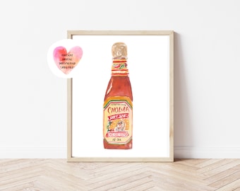 Hot Sauce Artwork, Hot Sauce Print, Hot Sauce Printable, Hot Sauce Printable Art, Hot Sauces Digital Download, Hot Sauce Wall Art, Hot Sauce