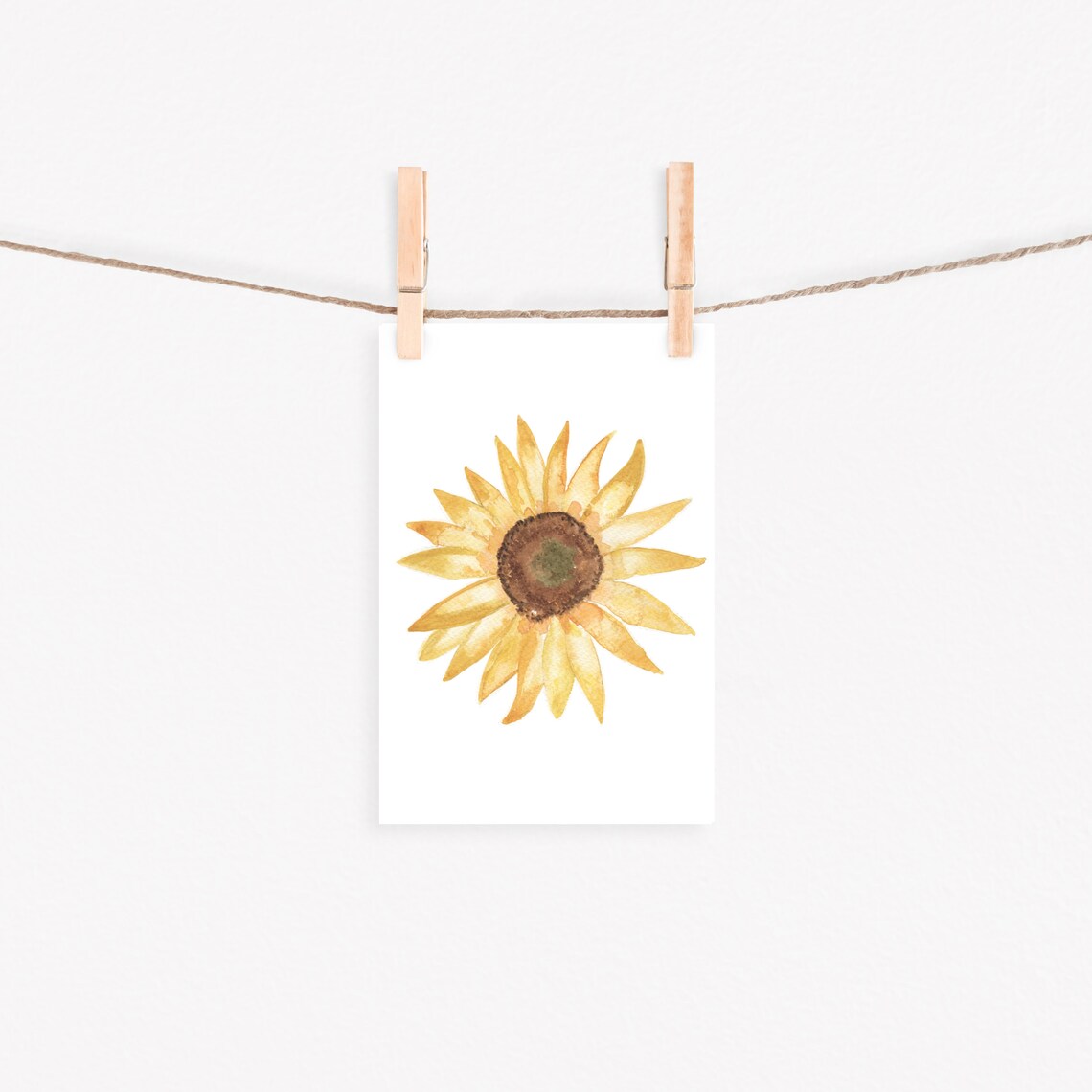 Sunflower Print Sunflower Wall Art Sunflower Printable Etsy