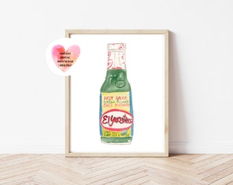 Hot Sauce Artwork, Hot Sauce Print, Hot Sauce Printable, Hot Sauce Printable Art, Hot Sauces Digital Download, Hot Sauce Wall Art, Hot Sauce