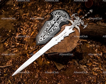 Lich King Sword Frostmourne, World of Warcraft Sword Prop, Fantasy Game Cosplay Blade, Christmas Gift