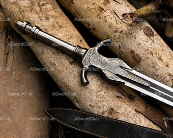 Handgefertigte Dark Souls Artorias Zweihänder Replik - Fantasy Schwert aus Kohlenstoffstahl - Geschenk zum Vatertag