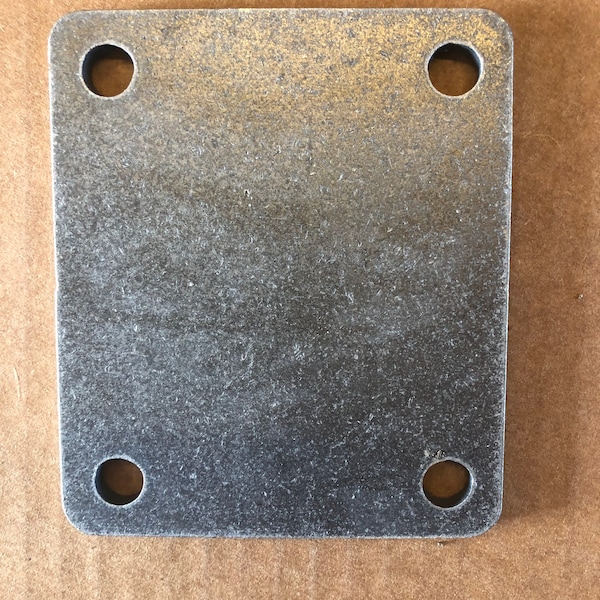 4  Weld on Wheel Mounting Plate for Grill or Smoker