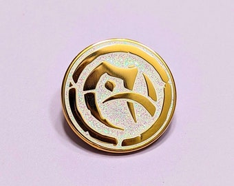 Dragonriding Glyph Glitter Enamel Pin | Warcraft | Fantasy Pin
