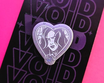 Xal'atath Heart Glitter Enamel Pin (B-Grade) | Blood Elf | Warcraft | Gaming