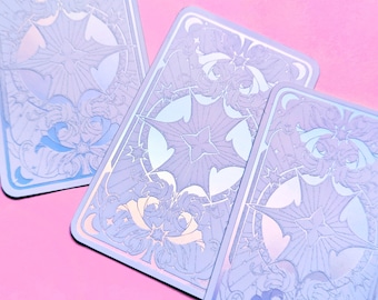 RESTOCKED! Astrologian Arcana Tarot (holo sticker) | FFXIV | AST | Endwalker