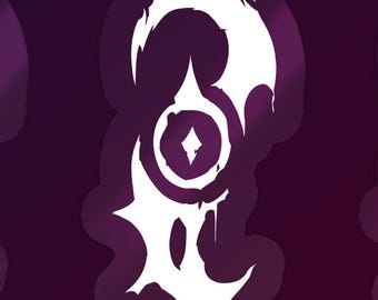 Twilight Blade Sigil (transparent border sticker) | Warcraft | Xal'atath