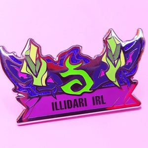 Illidari IRL Enamel Pin | Demon Hunter| Night Elf | Blood Elf | Warcraft