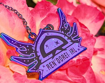 Ren'dorei IRL Enamel Pendant (Two Options!) | Void Elf | Warcraft | Gaming