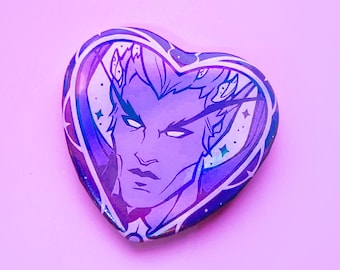 Umbric Heart Pinback Button (Holographic) | Void Elf | Warcraft