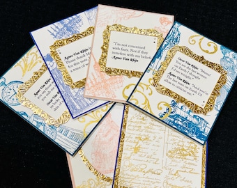 The Gilded Age handmade blank note cards