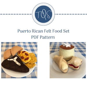 Puerto Rican Felt Food Sewing Pattern/ Play Food Pattern