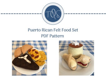 Puerto Rican Felt Food Sewing Pattern (PDF Pattern)