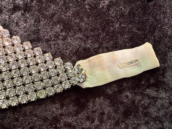 Antique Rhinestone Button-on Collar Decoration (I… - image 2