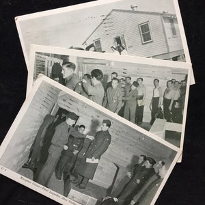 Militaria - 3 cartes postales photo de WW2, Camp Lee et Petersburg - 1941 (PC129)