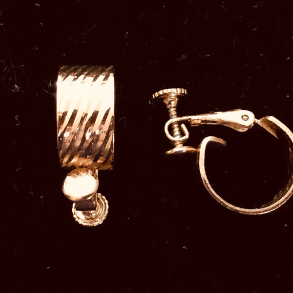 Vintage Vendome Patented Gold Earrings