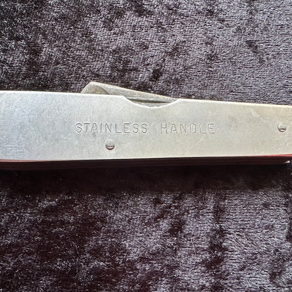 Utica Kutmaster Spey and Fleam Knife - 1950's - Stainless Steel (M199)