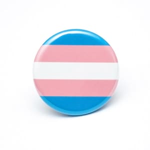 Transgender pride button