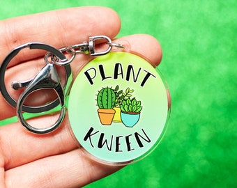 Plant Kween keychain - plant lover