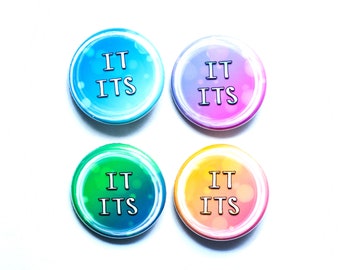 It/its pronoun buttons