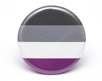 Asexual flag pride button
